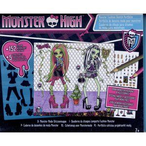 MONSTER HIGH MONSTER FASHION SKETCH PORTFOLIO, Create your own MH artwork!